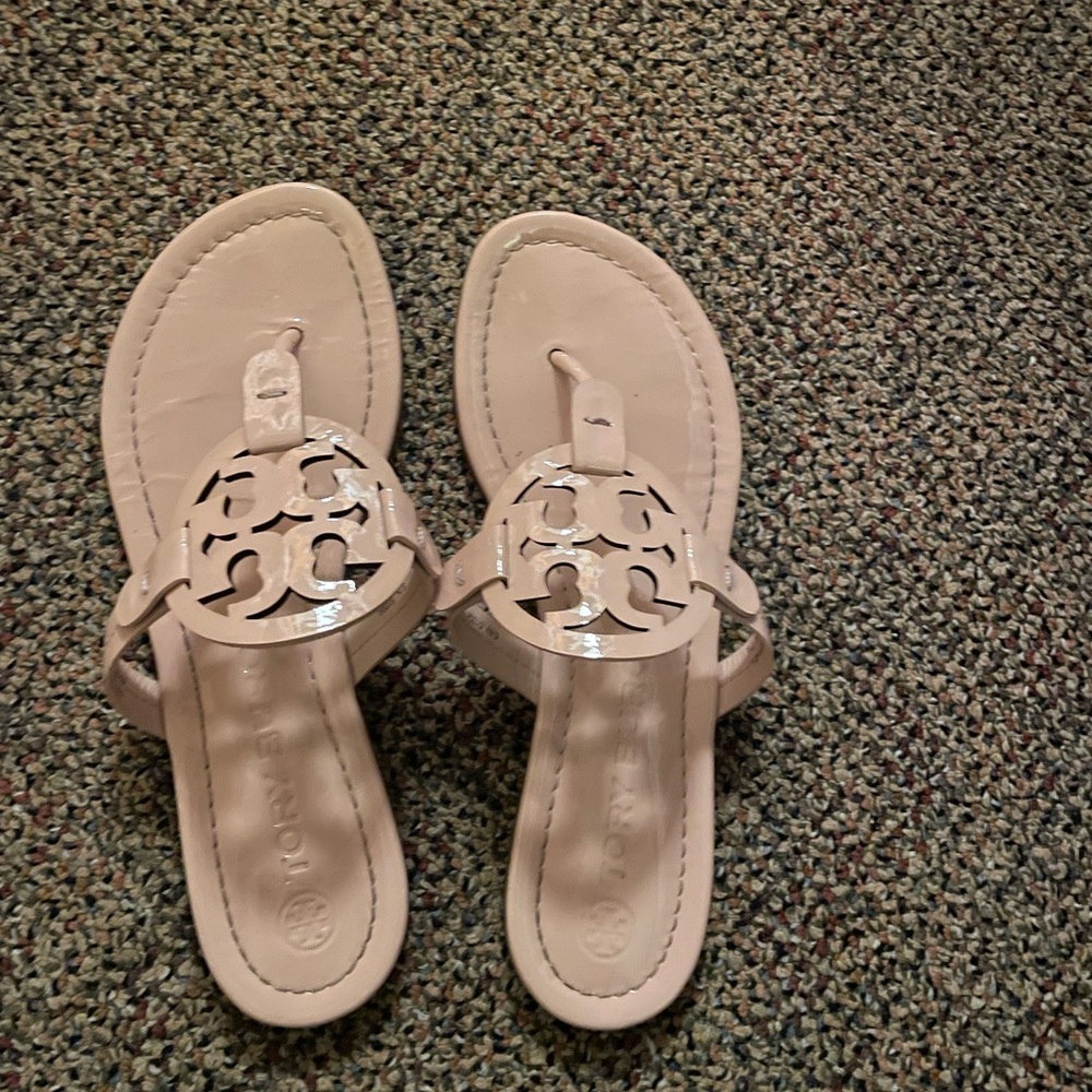 Tori Burch sandals- light pink/nude